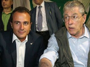 Marco Reguzzoni e Umberto Bossi.